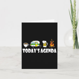 Vandaag Agenda Camping Koffie Pop-Up Camper Bier Kaart