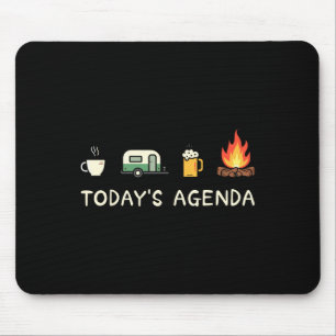 Vandaag Agenda Koffie Kampvuur Bierliefhebber Kamp Muismat