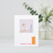 Vandaag ben ik 1 kaart (Staand voorkant)