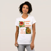 Vandaag ben ik blij t-shirt (Voorkant volledig)