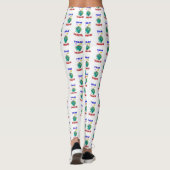 Vandaag ben ik dankbaar November Peacock Thanksgiv Leggings (Achterkant)