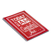 "Vandaag ben ik dankbaar voor..." Gratitude Journa Notitieboek (Rechterzijde)