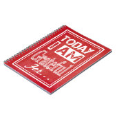 "Vandaag ben ik dankbaar voor..." Gratitude Journa Notitieboek (Linkerzijde)