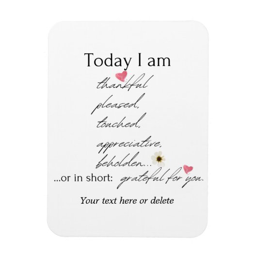 Vandaag ben ik dankbaar voor het inspirerend aanpa magneet (Verticaal)