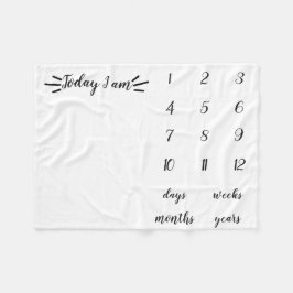 Vandaag ben ik een Baby Milestone deken