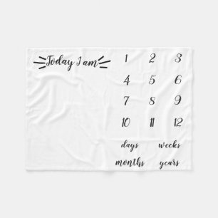 Vandaag ben ik een Baby Milestone deken