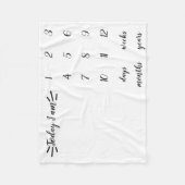 Vandaag ben ik een Baby Milestone deken (Voorkant)