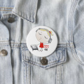 Vandaag ben ik een DJ Ronde Button 7,6 Cm (In situ)