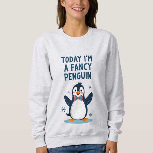Vandaag ben ik een Fancy pinguïn Trui (Voorkant)