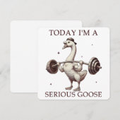 Vandaag ben ik een serieuze gans (Voorkant / Achterkant)