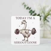 Vandaag ben ik een serieuze gans (Staand voorkant)
