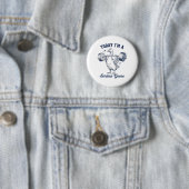 Vandaag ben ik een serieuze Gans Grappig Gewichten Ronde Button 5,7 Cm (In situ)