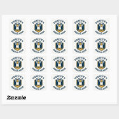 Vandaag ben ik een serieuze gans grappig  vierkante sticker (Vel)