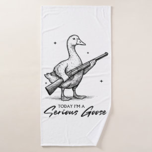 Vandaag ben ik een serieuze ganzenliefhebber met P Badhanddoek