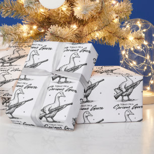 Vandaag ben ik een serieuze ganzenliefhebber met P Cadeaupapier