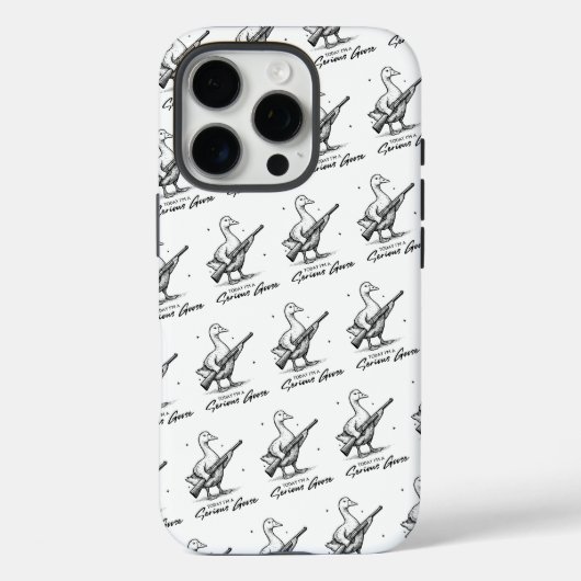 Vandaag ben ik een serieuze ganzenliefhebber met P Case-Mate iPhone Case (Achterkant)
