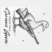 Vandaag ben ik een serieuze ganzenliefhebber met P Fleece Deken (Voorkant (Horizontaal))