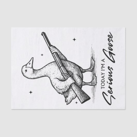 Vandaag ben ik een serieuze ganzenliefhebber met P Tissuepapier (Voorkant)