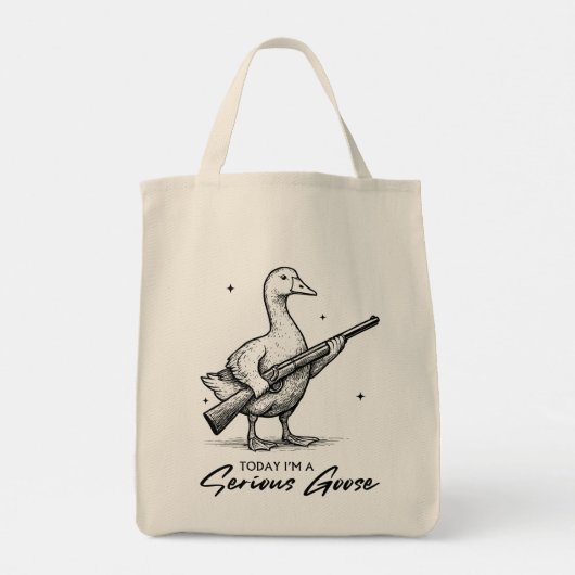 Vandaag ben ik een serieuze ganzenliefhebber met P Tote Bag (Achterkant)