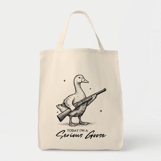 Vandaag ben ik een serieuze ganzenliefhebber met P Tote Bag (Voorkant)