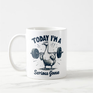 Vandaag ben ik een serieuze Goose Lifting Gewichte Koffiemok