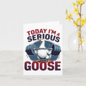 Vandaag ben ik een serieuze Goose T-shirt Funny Bo Kaart (Gele Bloem)
