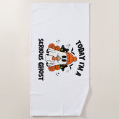 VANDAAG BEN IK EEN SERIEUZE SPOOKKOFFIEPOMPOEN HAL STRANDLAKEN (Voorkant)