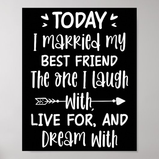 Vandaag ben ik getrouwd met mijn beste vriend brui poster (Voorkant)