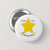 Vandaag ben ik Geweldige koopwaar Ronde Button 5,7 Cm (Voorkant /achterkant)