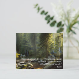 Vandaag ben ik het landschap van de Natuur van het Briefkaart