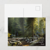 Vandaag ben ik het landschap van de Natuur van het Briefkaart (Voorkant / Achterkant)