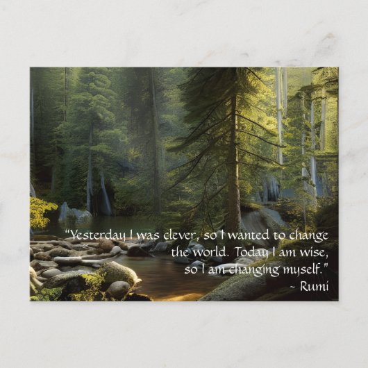 Vandaag ben ik het landschap van de Natuur van het Briefkaart (Voorkant)