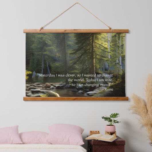 Vandaag ben ik het landschap van de Natuur van het Hangend Wandkleed (Slaapkamer)