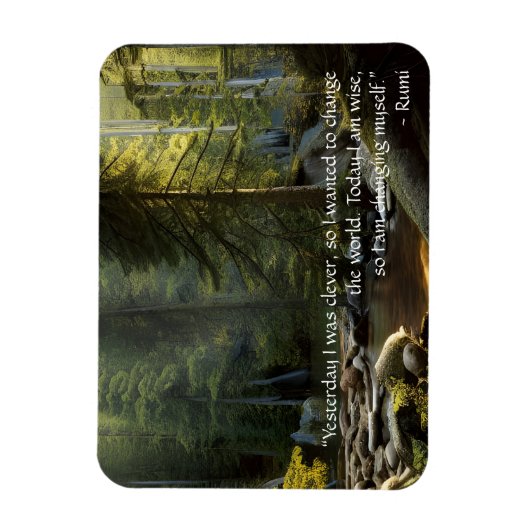 Vandaag ben ik het landschap van de Natuur van het Magneet (Verticaal)