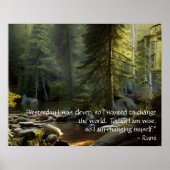 Vandaag ben ik het landschap van de Natuur van het Poster (Voorkant)