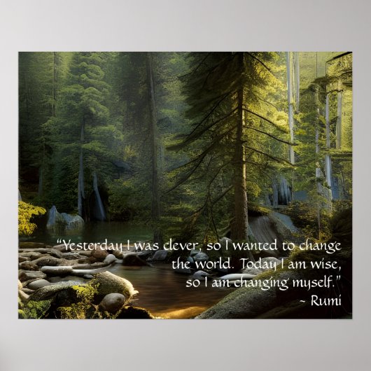 Vandaag ben ik het landschap van de Natuur van het Poster (Voorkant)