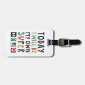 Vandaag ben ik mijn eigen super Hero Bagagelabel (Voorkant horizontaal)