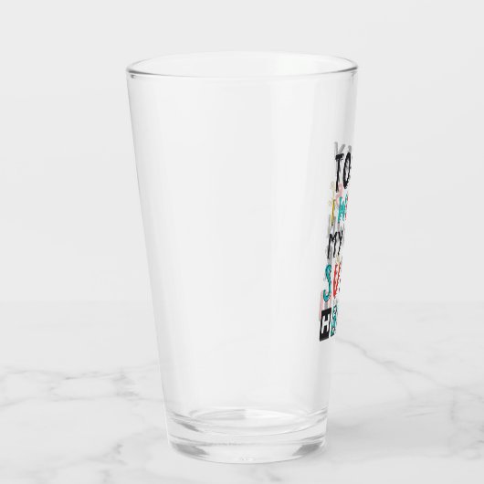 Vandaag ben ik mijn eigen super Hero Glas (Rechts)