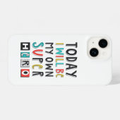 Vandaag ben ik mijn eigen super Hero iPhone Hoesje (Achterkant horizontaal)