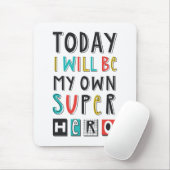 Vandaag ben ik mijn eigen super Hero Muismat (Met muis)