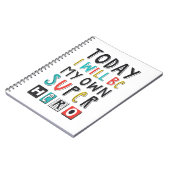 Vandaag ben ik mijn eigen super Hero Notitieboek (Linkerzijde)