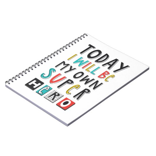 Vandaag ben ik mijn eigen super Hero Notitieboek (Linkerzijde)