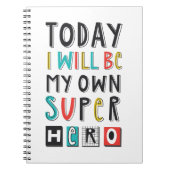 Vandaag ben ik mijn eigen super Hero Notitieboek (Voorkant)
