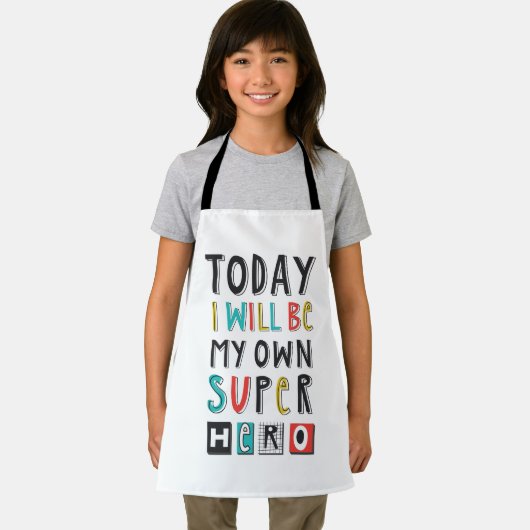 Vandaag ben ik mijn eigen super Hero Schort (Insitu)