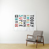 Vandaag ben ik mijn eigen super Hero Wandkleed (In Situ (horizontaal))