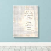 Vandaag ben ik wijze Inspirerend citaat van Rumi Canvas Afdruk (Insitu (Houten vloer))