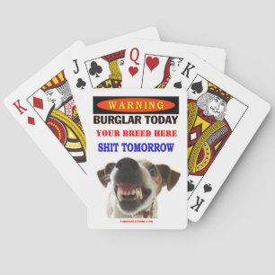 VANDAAG BURGLAR POKERKAARTEN