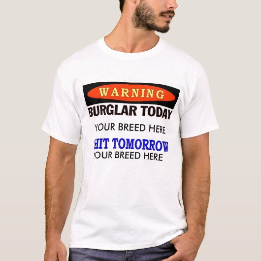 VANDAAG BURGLAR T-SHIRT (Voorkant)