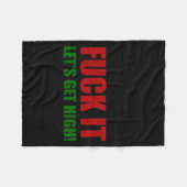 Vandaag de attitude laten we hoog gaan fleece deken (Voorkant (Horizontaal))
