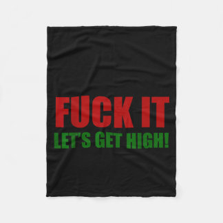 Vandaag de attitude laten we hoog gaan  fleece deken